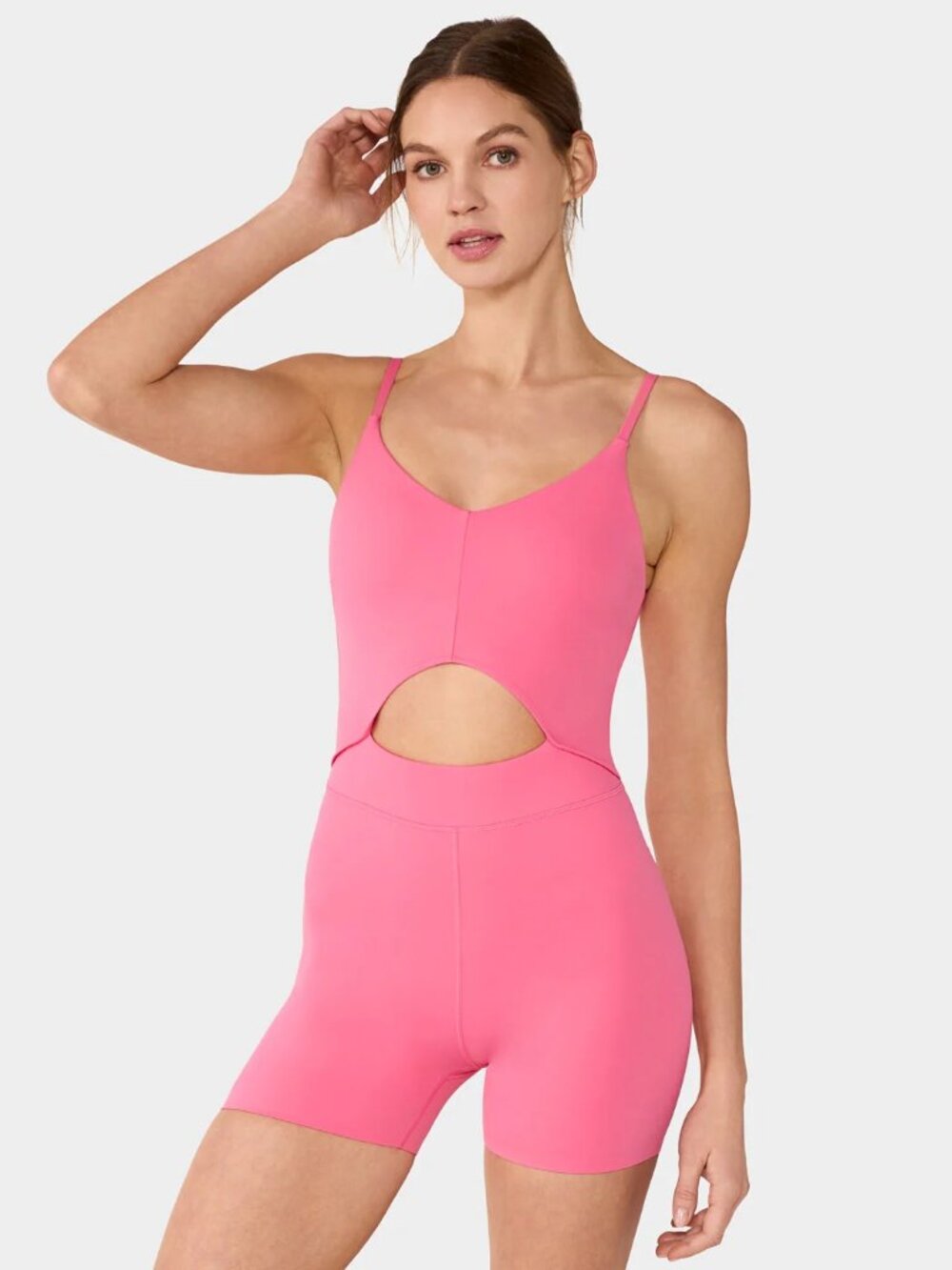 NEW Tavi Active Alignment Bodysuit Short in Sunset Pink